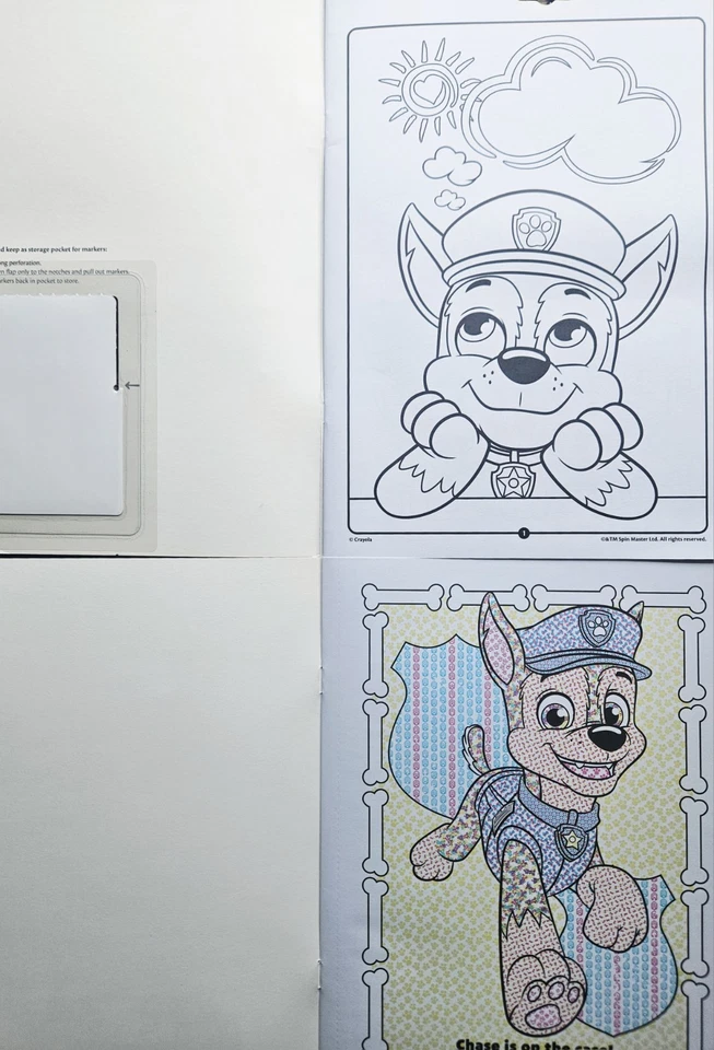 Almohadilla para colorear y actividades Crayola Paw Patrol con marcadores + pintura con libro de agua  Foto 3 de 4