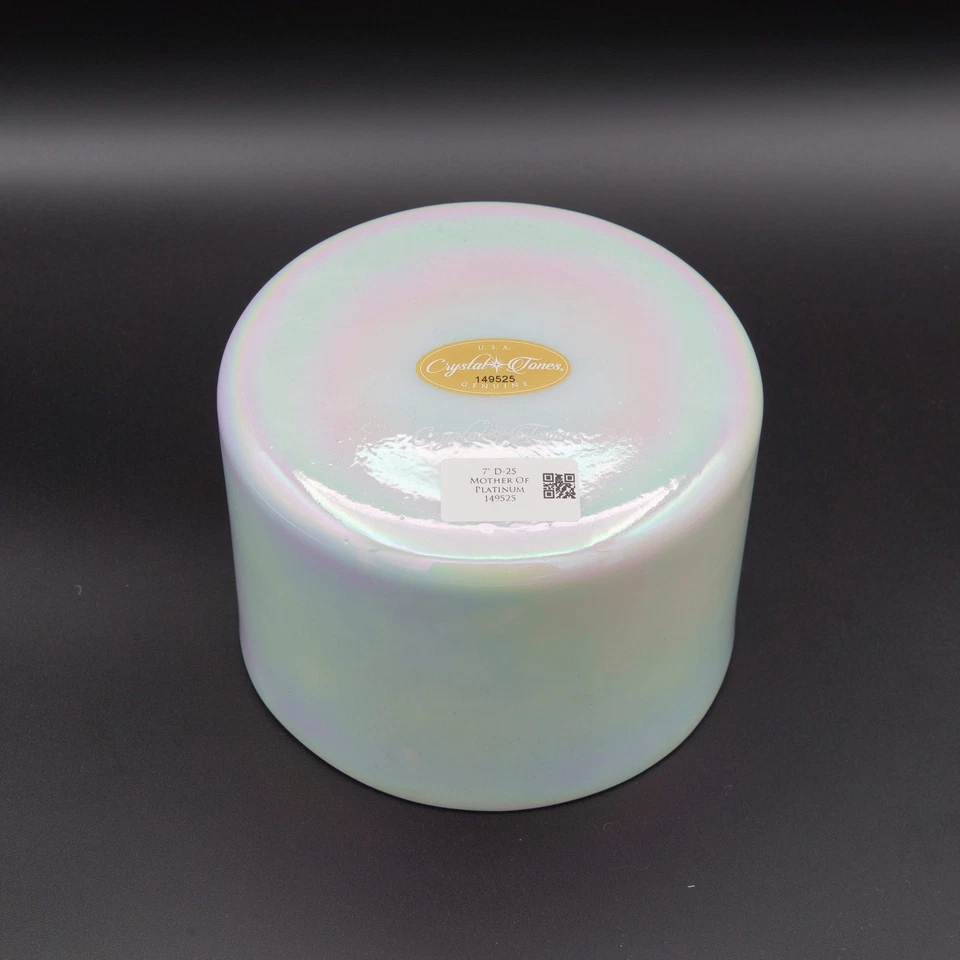 Crystal Tones 7" Mother of Platinum Clear Quartz Crystal Singing Bowl (D5-25) - Image 3 of 4
