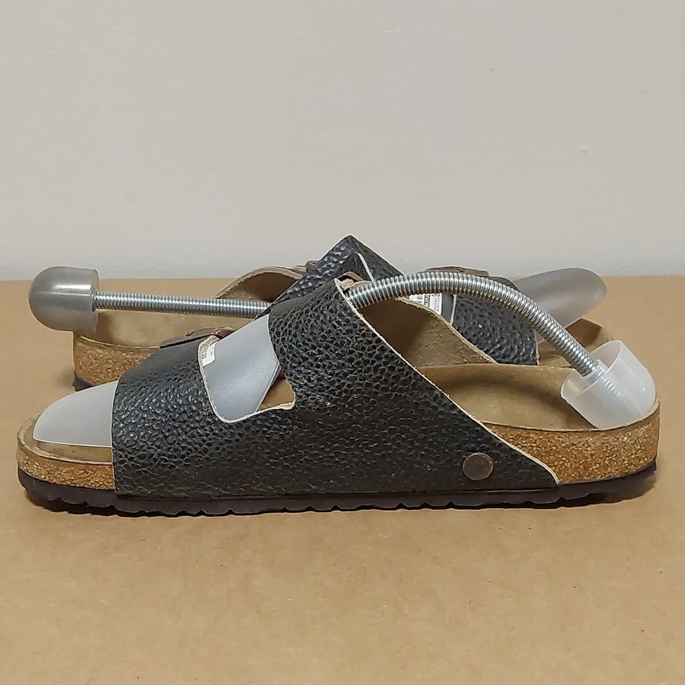 Sandalias de cuero natural BIRKENSTOCK Arizona en negro talla M11 EU 44 Foto 4 de 4