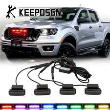 Parrilla delantera LED RGB multicolor estilo Raptor para Ford Ranger SUV
