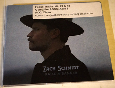 Zach Schmidt - Raise A Banner Promotional CD 2021 Vg+ w/ Dj Promo Sticker