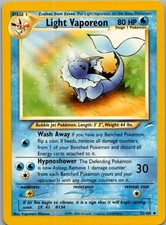 Light Vaporeon 52/105 Uncommon Neo Destiny Pokemon Unlimited Near Mint on eBay