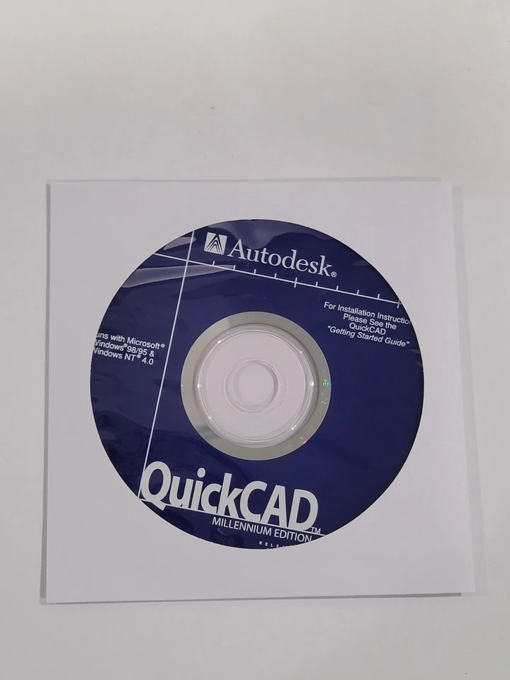 Autodesk QuickCAD PC CD-ROM Software, Millennium Edition - Disc Only - Image 4 of 4
