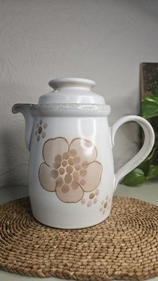 Vintage Denby Gypsy Rose Kaffeekanne mit Deckel 2 Pints
