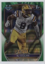 2022 Bowman U Chrome Green Lava Refractor 9/99 BJ Ojulari #58 0a6