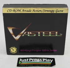 Vasteel TubroGrafx-16 TurboDuo CD w/ Map, Manual & Slip Cover Disc NM!