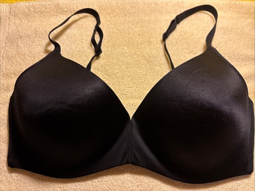 SOMA Bra 34D Lightly Padded Uplift Underwire Black t-shirt FR/SHP