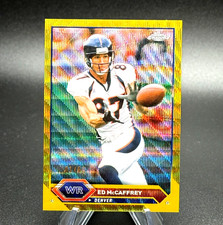 Ed McCaffrey 2023-24 Topps Chrome #42 Gold Wave Refractor /50 Denver Broncos
