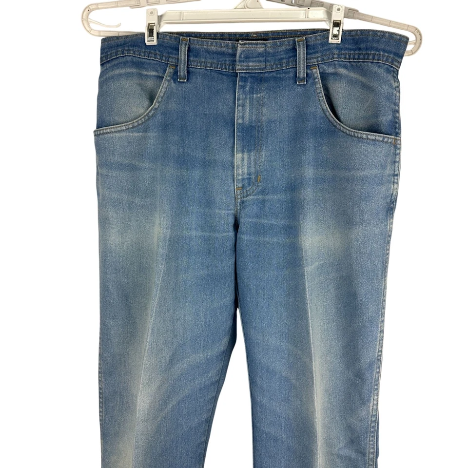 Basic Editions Mens Denim Relaxed Jeans Size 36x30 Light Wash Casual Durable - Image 2 of 4