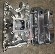Intake Manifold Valve Covers Single Plane Aluminum Ford 351w Sbf Un-used Intake Manifold Valve Covers Single Plane Aluminum Ford 351w Sbf Un-used