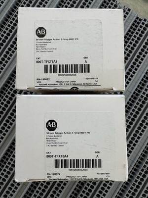 800T-TFXT6A4 - 30 mm Trigger Action E-Stop 800T PB, 2-Position Maintained