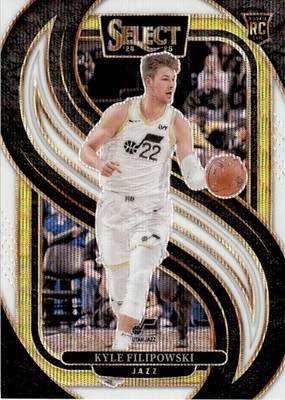 2024-25 PANINI SELECT WHITE WAVE KYLE FILIPOWSKI RC 05/99 UTAH JAZZ #170