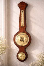 Alte Wetterstation &ndash; Holz Barometer seltene Sammler Rarit&auml;t