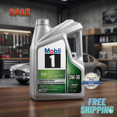 Mobil 1 ESP 0W-30 Full Synthetic Motor Oil 5 Quart Advanced Engine Protection