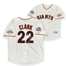 Will Clark Autographed San Francisco Giants 1989 World Series Jersey TRISTAR W