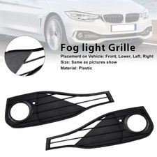 Fog Lamp Light Cover Insert Grill Grille Fit BMW 4 SERIES F32 428i 2014-2020.