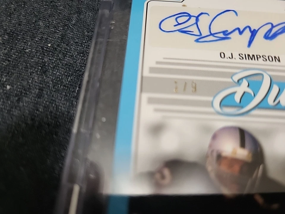 OJ Simpson & Marcus Allen #1/9 2022 Leaf Pro Set Dualistic Auto HOF - Image 2 of 3