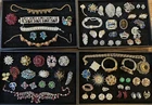 Huge Fine Vintage Costume Rhinestone Jewelry Lot  Signed High End Juliana