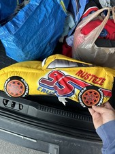 Disney Pixar Rusteze 95,Dinoco 51 Plush Car Pillow Toy Reversible XL