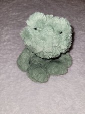 Adorable Jellycat Squiggle Frog plush in a soft sage green color 🐸