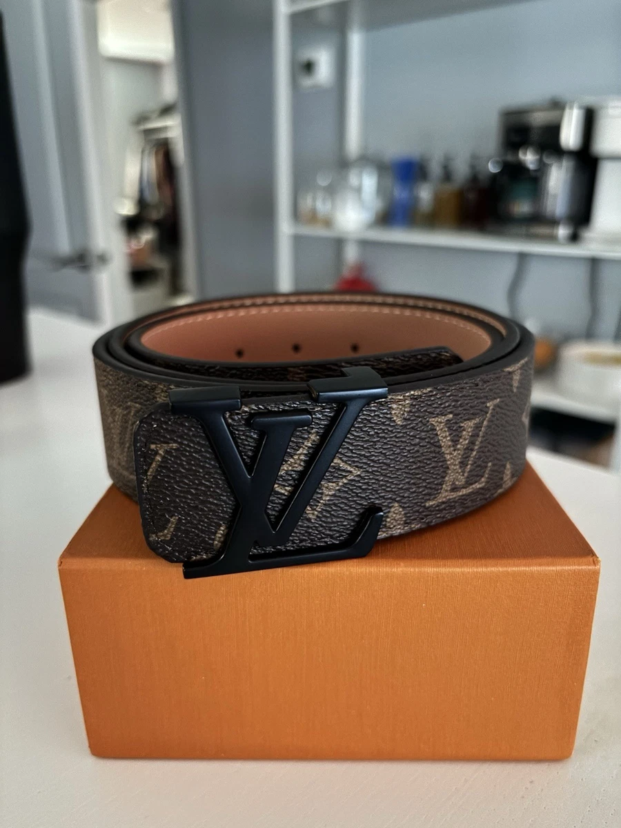 Louis Vuitton ブラウンレザーベルト Louis Vuitton Brown Belts for Men for sale - eBay
