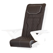 Pedicure Chair Cover Cushion Sets for Newstar J A Whales Spa, Chocolate