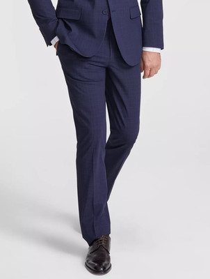 DKNY Dress Pants Mens Size 33x31 Navy Modern Fit Tapered Duran NWT