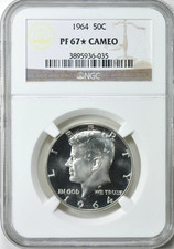 1964 50c JFK Kennedy Half Dollar Proof NGC PF67 * STAR * Cameo