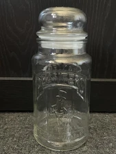 Mr Peanut Glass Jar 75th Anniversary edition 1906-1981 with Lid, Vintage