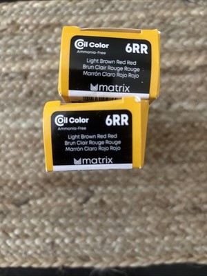 Matrix Coil Color Ammonia-Free Permanent Hair Color (2.6 oz)x2 - 6RR Light Brown