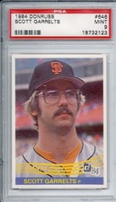 Scott Garrelts San Francisco Giants 1984 Donruss #646 PSA 9 MINT