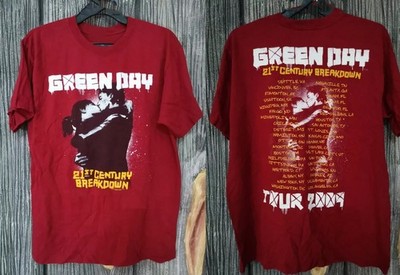 Green Day 21st Century Breakdown Tour 2009 Retro Unisex T-Shirt Größe S-3XL