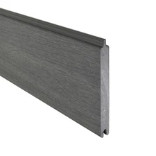 Composite Fence Board Grey 6ft Tongue Groove Euro Style Wood Look Recycled