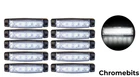 10x Led Front White Side Marker Lights Lamps Truck Trailer Lorry Bus 12v