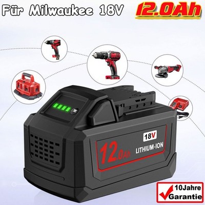 Für Original Milwaukee 18V Akku Für M18 12 Ah Li-Ion M18B6 48-11-1860 48-11-1852