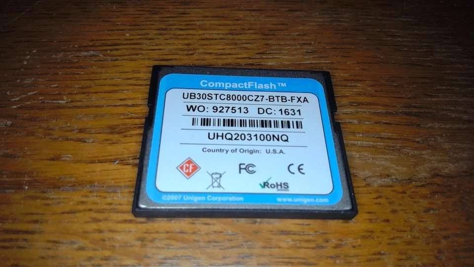 Cisco 8GB 16-4144-01 compact flash - Image 2 of 2