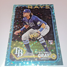 Tristan Gray [Aqua Crackle Foil] #483 2024 Topps 180/399