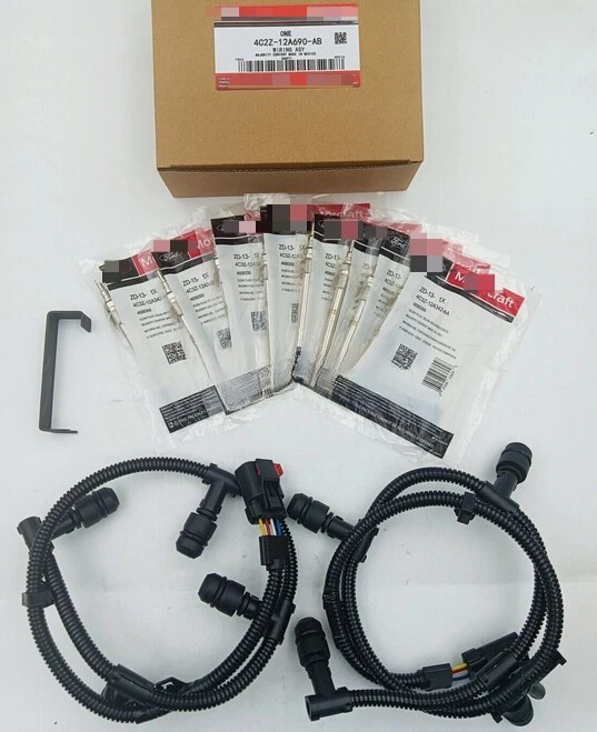 Motorcraft ZD13 Glow Plug & Harness Kit For 04-10 Ford Powerstroke F250 6.0L  Foto 3 de 4