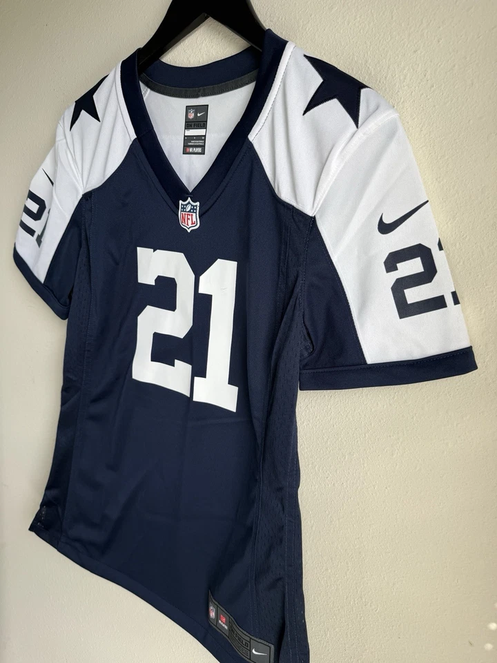Camiseta para mujer Nike Dallas Cowboys pequeña Ezekiel Elliott NFL fútbol Foto 4 de 4