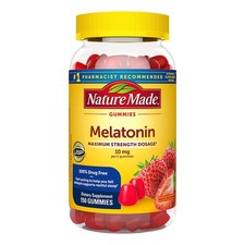 Nature Made Sleep Fast, Sleep Aid W/ Melatonin 10 1mg 150 Ct Gummy FREE SHIPPING