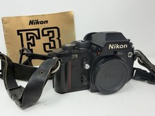 Nikon F3 35mm SLR Film Camera Vintage w/ Strap & Manual