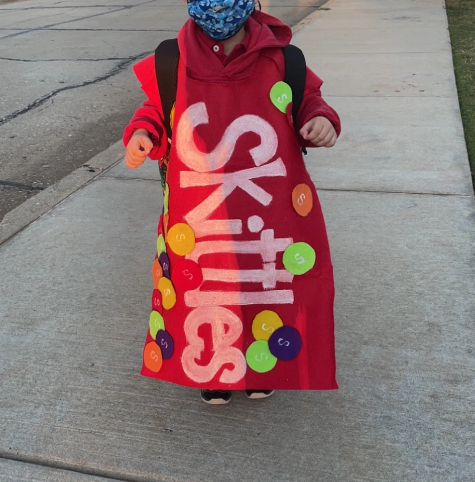 Disfraz de bolsa de bolos para niños pequeños (casero). Foto 2 de 2