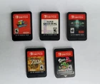 Lot of 5 Nintendo Switch Games - Mario, Zelda, Diablo, Super Smash, Splatoon 2