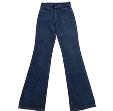 1970s Vintage Wrangler Flare Denim Jeans dark wash style 345DEN