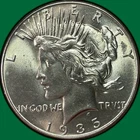 1935 Peace Dollar Brilliant Uncirculated BU Coin #42056