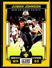 2023 Score #56 Juwan Johnson Gold New Orleans Saints