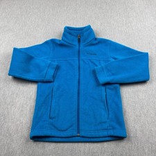 Columbia Jacket Boys Small 8 Blue Steens Mountain Full Zip 2.0 Fleece Outdoor