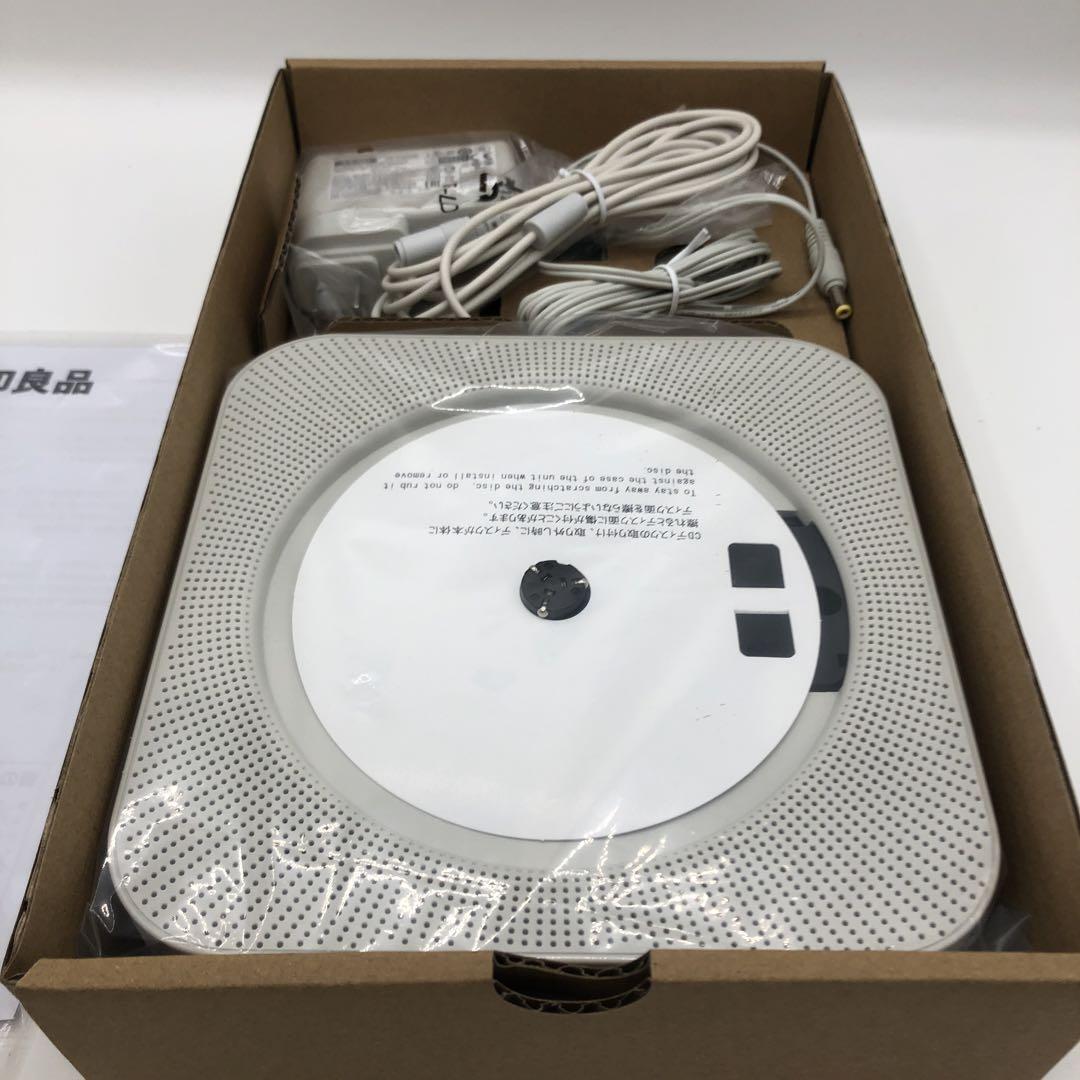 MUJI CD Player Wall CPD4 Radio Audio FM White Remote Control Japan