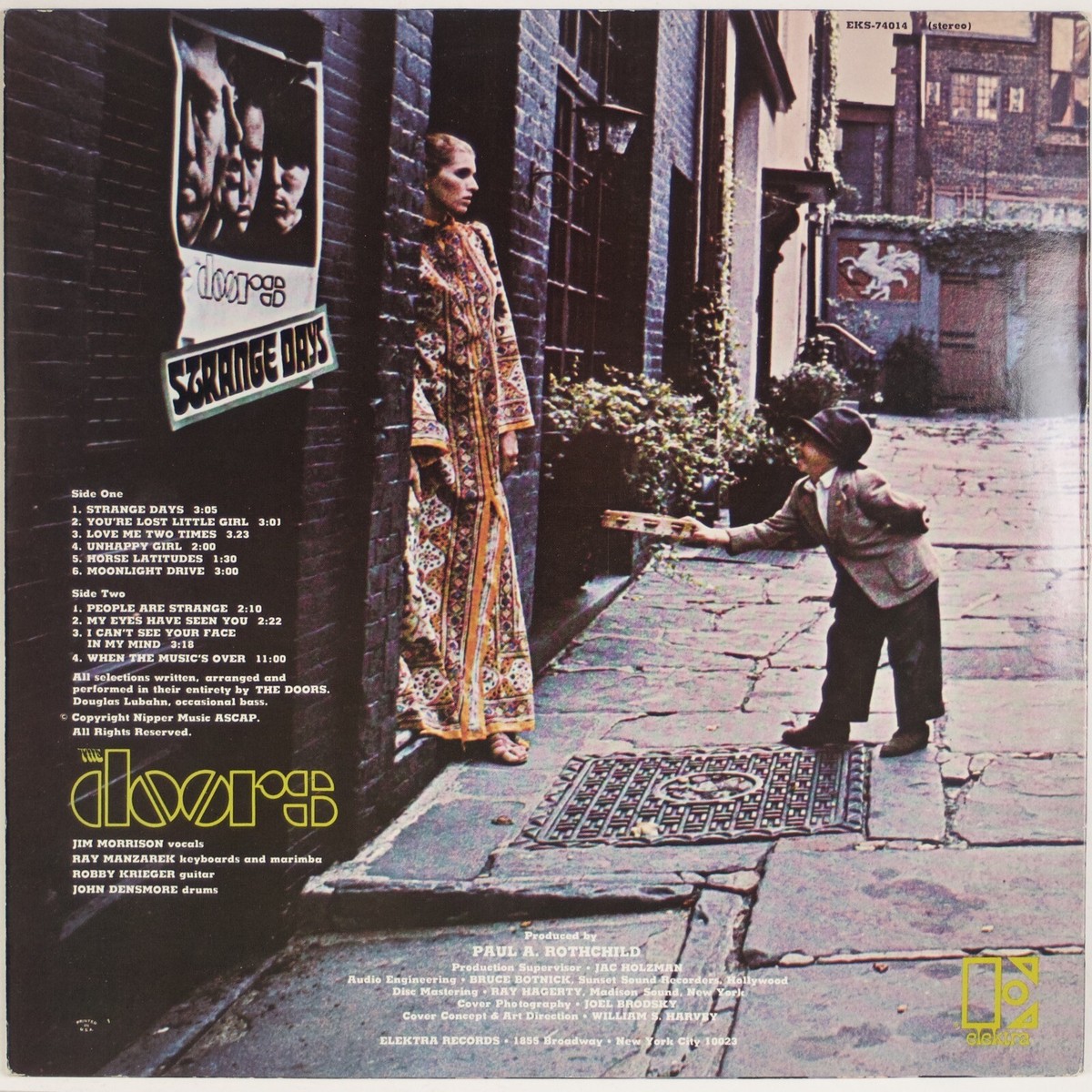 THE DOORS: Strange Days US Elektra 80s Press LP Rock Psych Vinyl