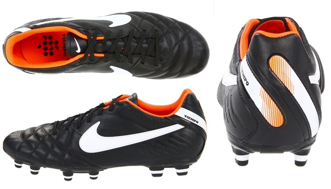 Nike Tiempo Mystic IV FG LEATHER Black Football Soccer  display picture 1